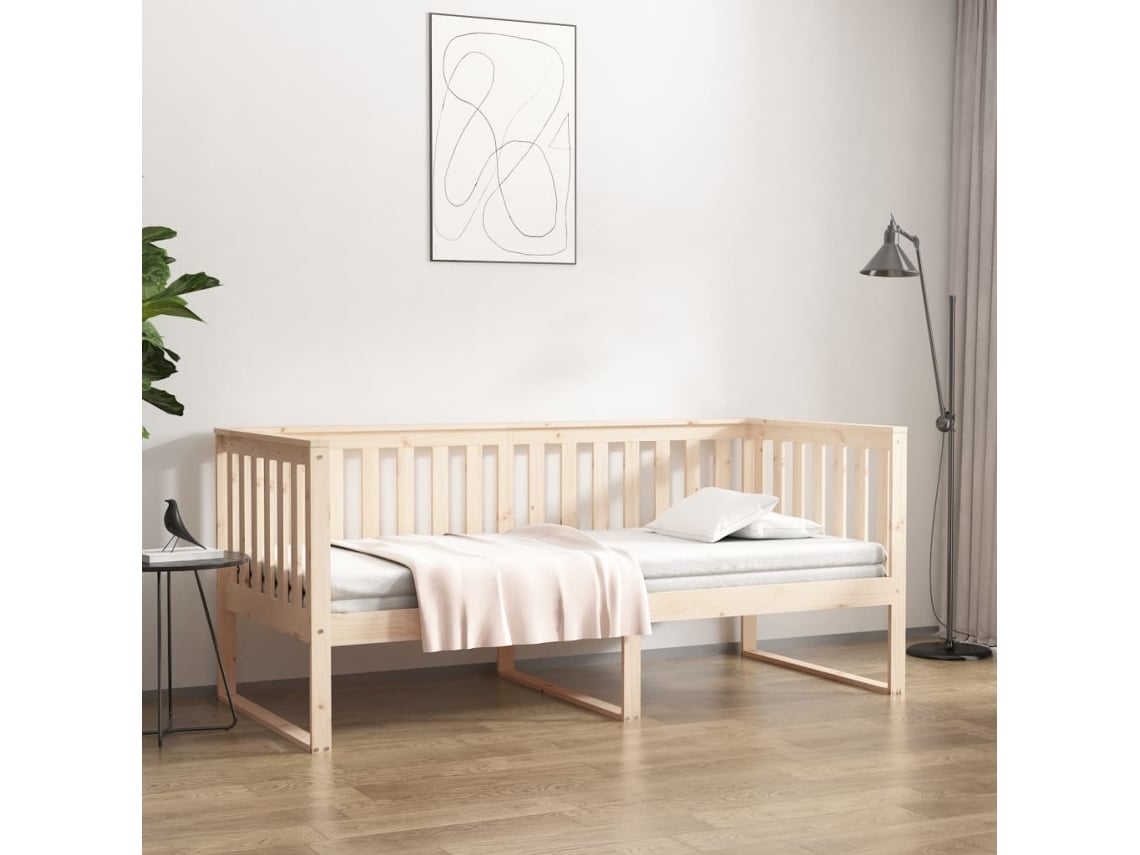 Sofá Cama Sin Colchón Madera Maciza De Pino 90x190 Cm