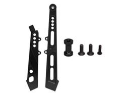 Soporte De Chasis Delantero Y Trasero Profesional De Aleación De Aluminio Para Coche Rc Arrma 1/7 1/8 Negro