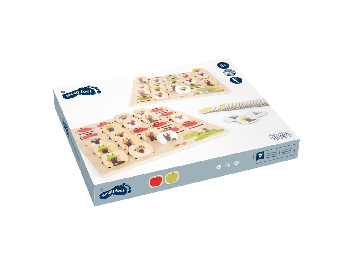 Juego de mesa de madera Small Foot, juego de adivinanzas para niños.