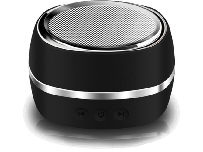 Mini Altavoz Bluetooth WJS 840079103147 (Inalámbrico Negro)
