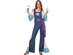Disfraz de Mujer DISFRAZZES Hippie Flor (Talla: S)