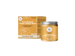 Ungüento natural de jengibre para alivio y efecto calmante a base de hierbas.