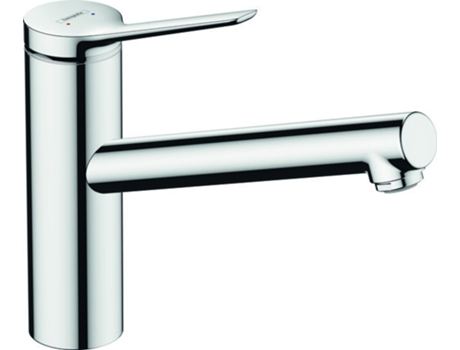 HANSGROHE Zesis M33 Mezclador monomando de cocina ComfortZone 150, Eco, 1 chorro, cromo, proyección de 220 mm, 74811000,