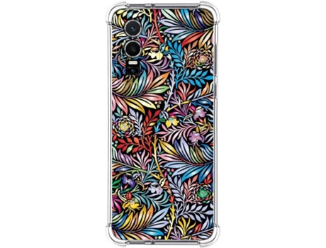 Carcasa para Vivo Y76 5G TUMUNDOSMARTPHONE Dibujos Antigolpes Flores 04 Multicolor