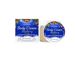 Crema corporal nutritiva e hidratante con sabor a arándanos.