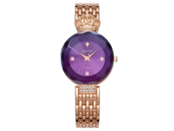 Reloj De Pulsera Zhoulianfa Para Mujer De Piel Sintética Con Diamantes De Imitación De Aleación (blanco)