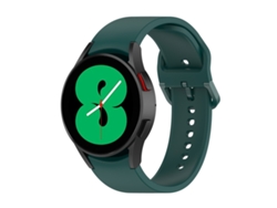 Bracelete Para Samsung Galaxy Watch 5 Pro (45mm) - Silicone Tamanho L - Verde Escuro