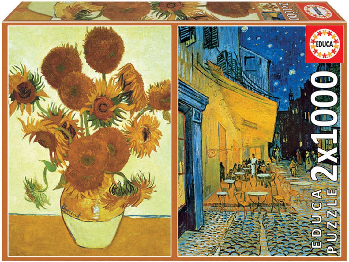 Puzzle EDUCA 2X1000 Vincent Van Gogh (Edad Mínima: 12 Años - 2000 Piezas)