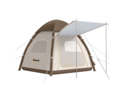 Tienda de campaña hinchable para 3 personas, montaje rápido, bomba de aire, ventanas de malla, techo desmontable.
