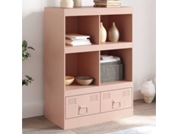 Aparador De Acero Rosa 67x39x95 Cm