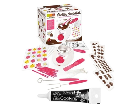 Kit Para Fondue De Chocolate + Tubo De Glaseado Negro
