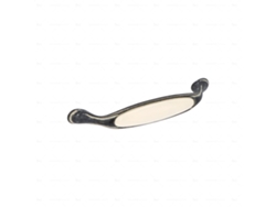 Tirador para muebles de aleación de zinc/porcelana. Estilo clásico. Distancia entre ejes 128. Marfil RústicoCAMBIO DE HARDWARE