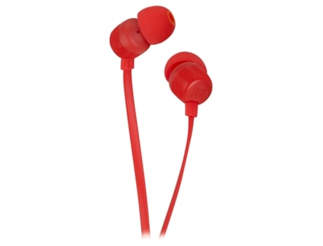 Auriculares con Cable JBL T 110 (In Ear - Micrófono - Rojo)