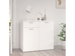 Aparadores Armario 80X36X75 Cm Contrachapado Blanco