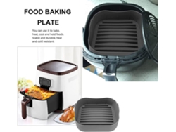 Bandeja De Silicona Cuadrada Para Freidora De Aire, Antiadherente, Ideal Para Hornear