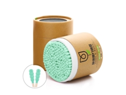 Paquete de 200 hisopos de algodón flexibles de doble punta para limpieza de nariz y oídos, maquillaje y cuidado de la salud.