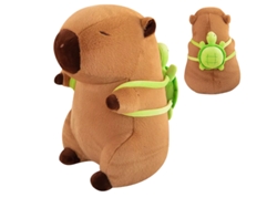 Peluche de carpincho con mochila de tortuga, 34 cm de alto Magic Select