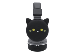 Auriculares Inalámbricos Para Niños Con Diseño De Gato Negro, Estéreo Para Música, Películas, Teléfono Móvil Y Tableta.