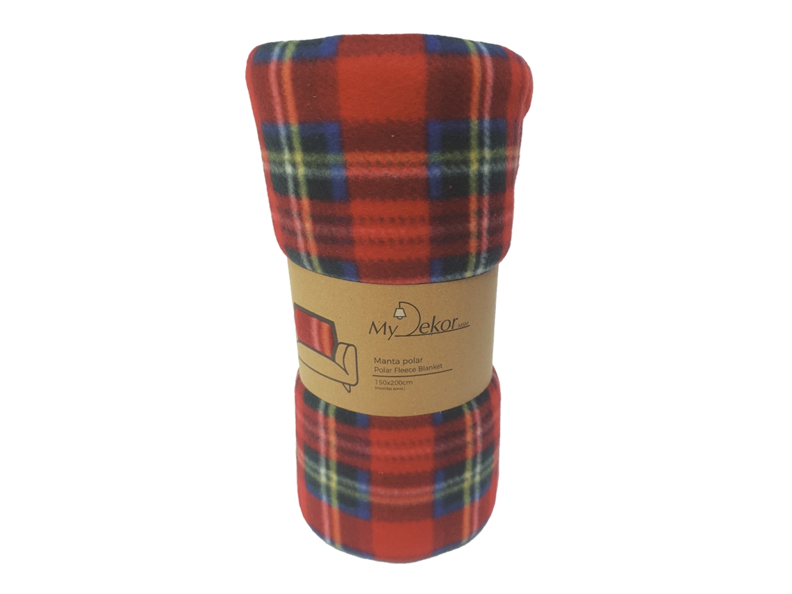 Manta Polar 150x200 Cms 210 G/m2 Rojo Oscuro