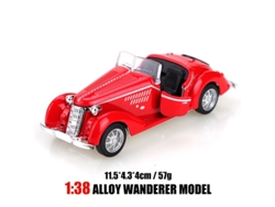 Modelo De Coche De Metal Fundido A Presión A Escala 1/38, Coche De Juguete Realista