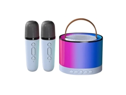 Altavoz de karaoke inalámbrico con Bluetooth Gusshious Machine K52 RGB, reproductor de música para niños, color azul