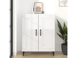 Aparador De Madera Contrachapada Blanco Brillante 69,5x34x90 Cm
