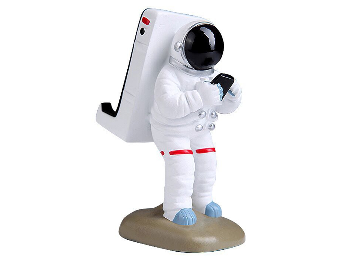 Soporte Para Teléfono De Resina Con Forma De Astronauta Y Ángulo Ajustable Para Uso En Escritorio Y Oficina.