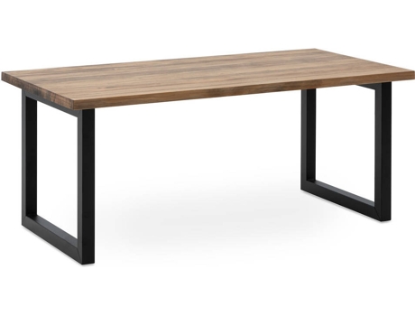 Mesa de Centro BOX FURNITURE 13 Icub Negro (Madera, Metal - 50x140x43 cm)