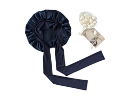 Gorro De Dormir De Seda 100% Navyblue