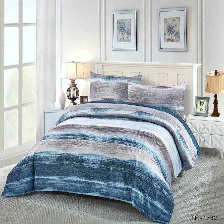Funda Nordica Lomba cama de 150 160 240 x 240cm cierre con cremallera. cotton artean 240x240