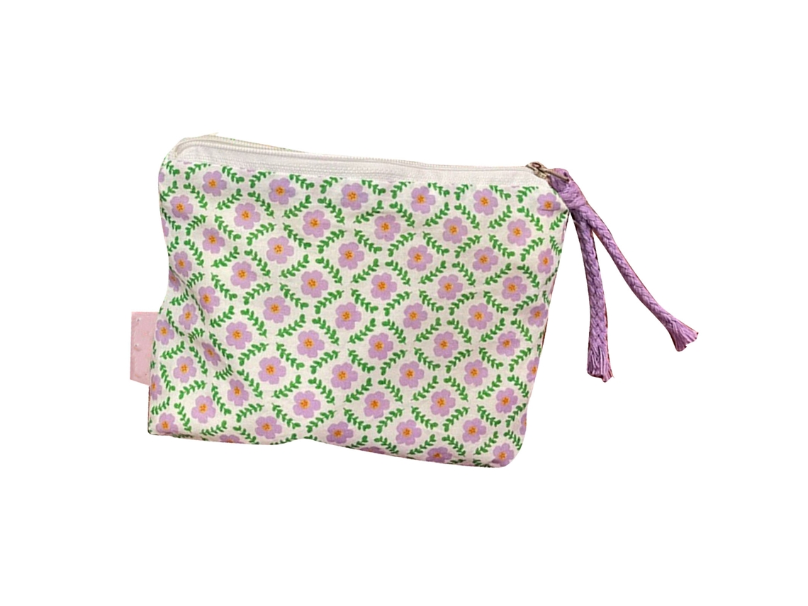 Bolsa De Almacenamiento De Cosméticos Y Toiletries Con Estampado Floral Pequeño