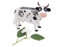 Lámpara solar con forma de animal: vaca, margarita, jardín que cambia de color.
