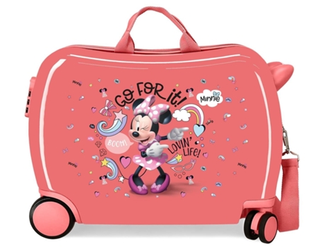 Maleta de Cabina DISNEY Infantil Minnie Loving Life Rosa (50x38x20 cm)
