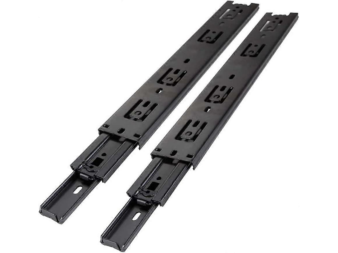Guías De Cajón 300mm Rodamiento De Bolas Extensión Completa Resistente Carga 45kg Par (2 Piezas)