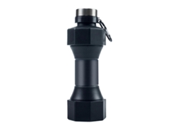 Botella De Agua Deportiva Plegable De 650 Ml, Formato Moderno, Silicona De Grado Alimenticio, Roja Rosewell