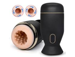 Masturbador Masculino De Rotacin Automtica, Copa De Masturbacin Para Entrenador De Glande (negro)