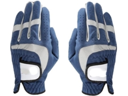 Guantes de golf para hombre, 1 unidad, transpirables, azules, de tejido de microfibra suave, para mano izquierda o derecha.