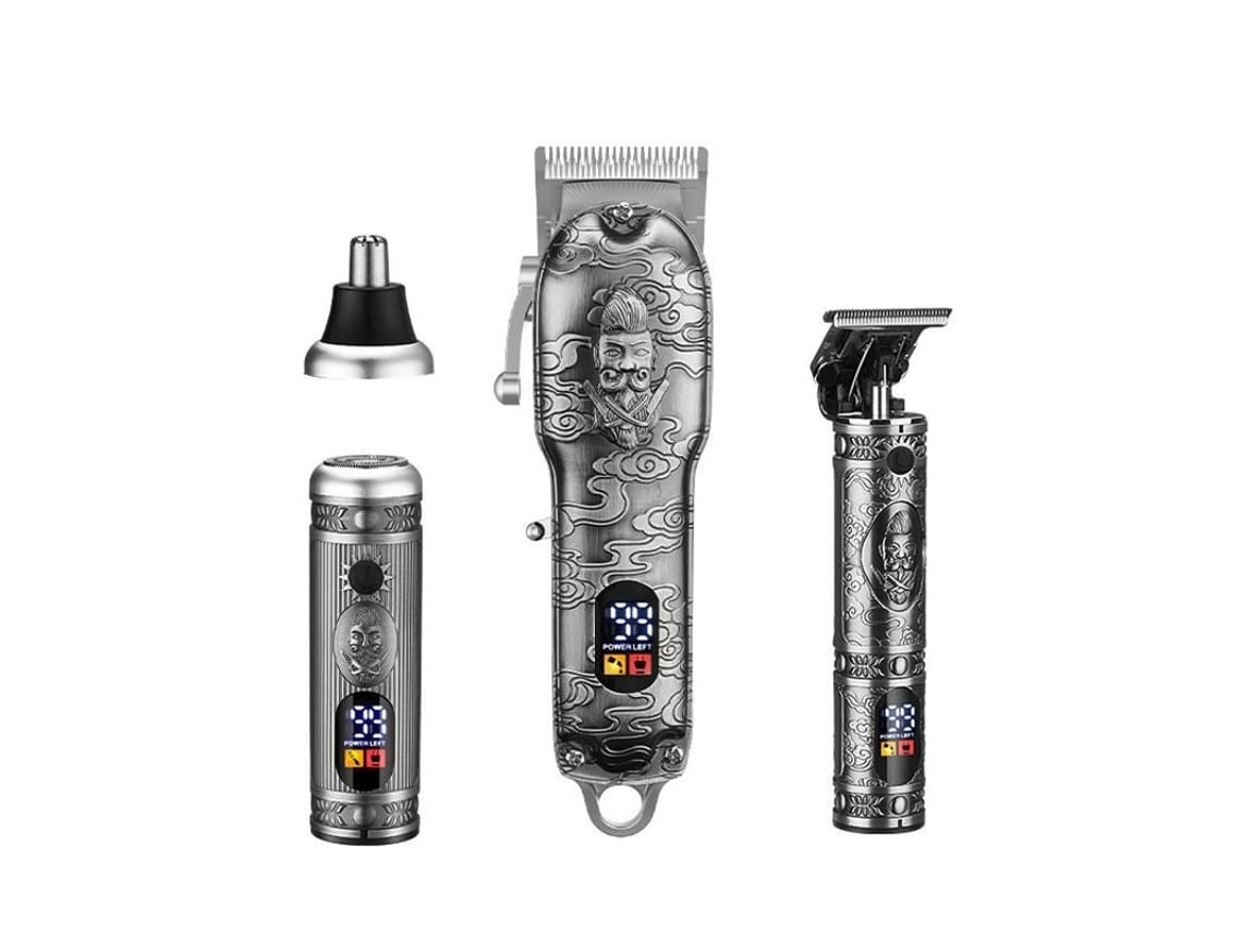 Kit de limpieza facial 2 en 1 para nariz y orejas, afeitadora eléctrica recargable para cejas, vello de nariz y orejas Paracinza Chennnls