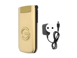 Teléfono Plegable G9000 Desbloqueado, Gsm, Doble Sim, 4800 Mah, 100-240 V, 2g, Para Personas Mayores, Dorado, Enchufe Ue.