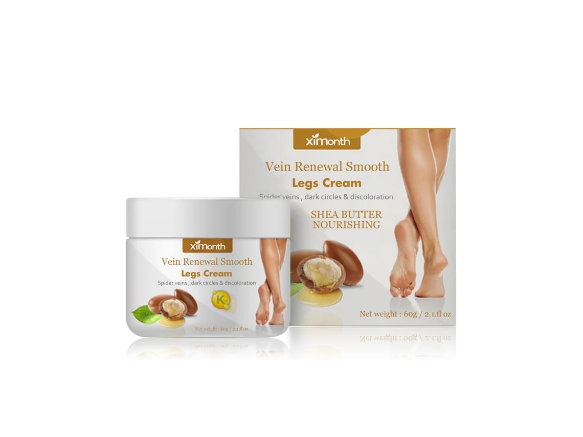 Crema calmante para piernas que refresca y alivia el cansancio.