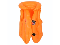 Flotadores inflables para brazos de natación, ajuste ajustable, sin riesgos, flotación cómoda para niños y adultos, color naranja (g)