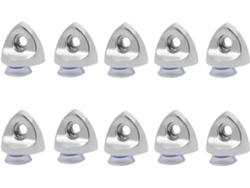 10 Soportes De Metal Con Forma De Corazón De Mezcla De Metal, Soportes De Hardware Fuertes Para Gabinetes, Estanterías,