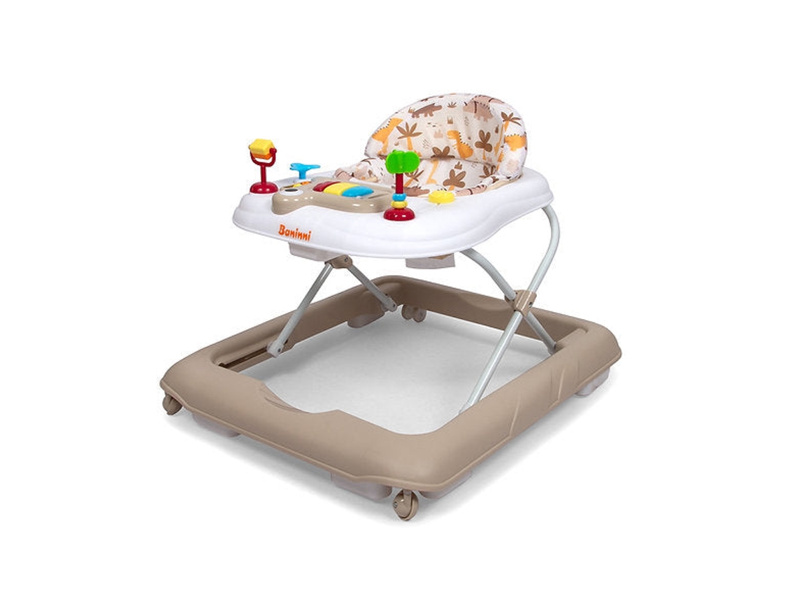 Andador de dinosaurio beige Baninni