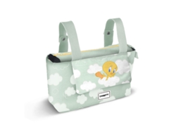Looney Tunes Tweety (Piolín) Clouds Bolso Organizador Carro Bebé Hamper Mommy, Verde KARACTERMANIA