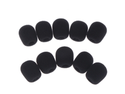 Paquete de 10 fundas de repuesto para micrófonos de auriculares y espuma para micrófonos de teléfonos móviles, tamaño 258 mm Mdug