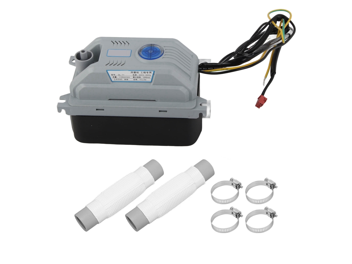 Bomba de drenaje de aire acondicionado 220 V, altura de elevación de 1,2 m, 10 W, automática silenciosa, 1100 ml/min.