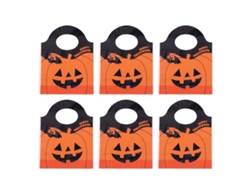 50 bolsas de papel de calabaza de Halloween para dulces, embalajes y regalos