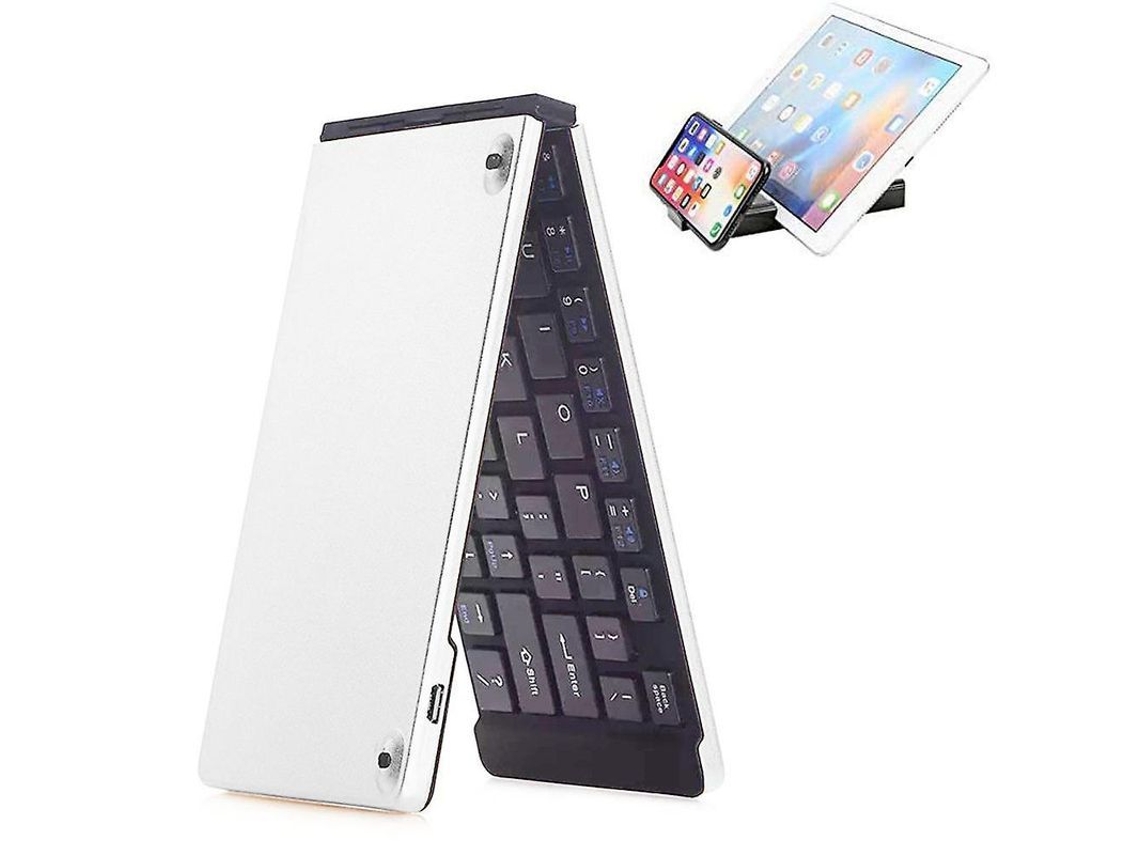 Teclado Inalámbrico Bluetooth Plegable, Mini Teclado Para Ipad Ios, Tableta Android, Pc Windows, Etc.