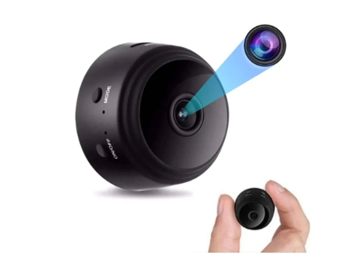 Mini cámara inalámbrica HD 4K Wifi con detección de movimiento negra Yizhood