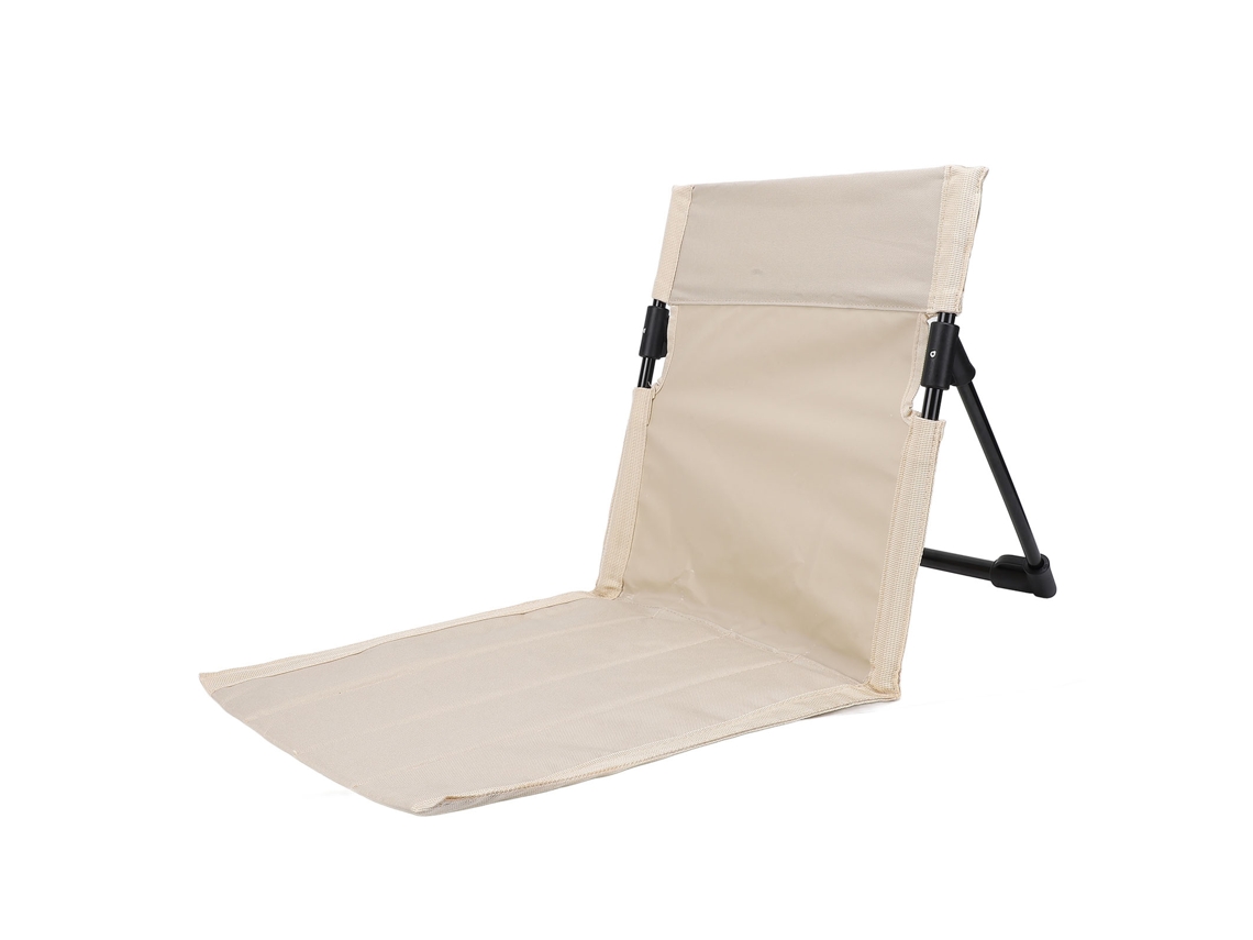 Silla plegable ligera para camping y pesca, color verde oliva.